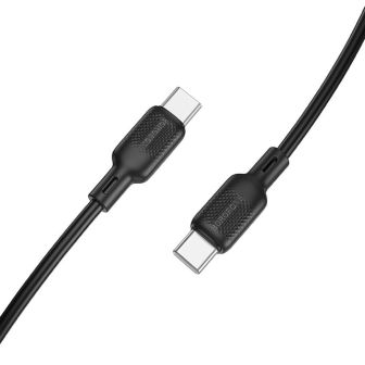 Cabo De Dados USB Tipo C Para Tipo C Borofone BX113 Branco 60W 3A 1m