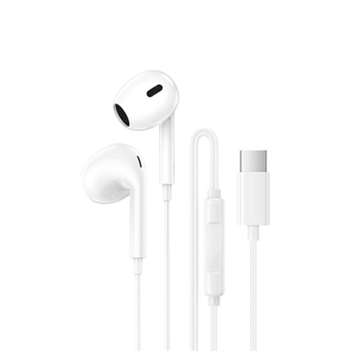 Auricular Borofone BM100 Max Branco 1.2m Tipo-C Com Microfone