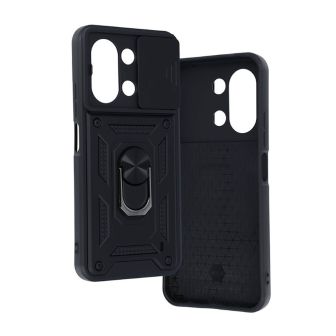 Xiaomi Redmi 15C TPU Case With Finger Ring Camera Protector And Sliding Window