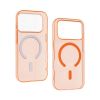 Capa Silicone Dura Apple Iphone 17 Pro Laranja MagSafe