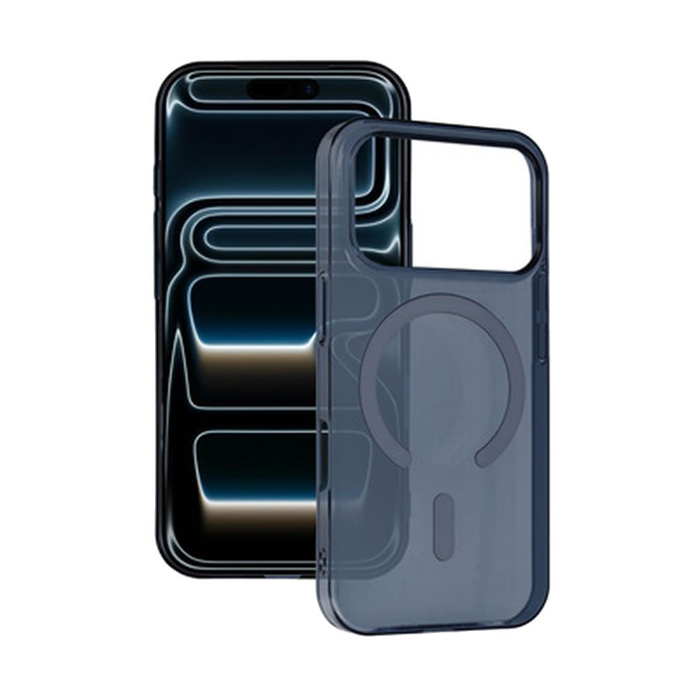 Apple Iphone 17 Pro Max Blue MagSafe Hard Silicone Case