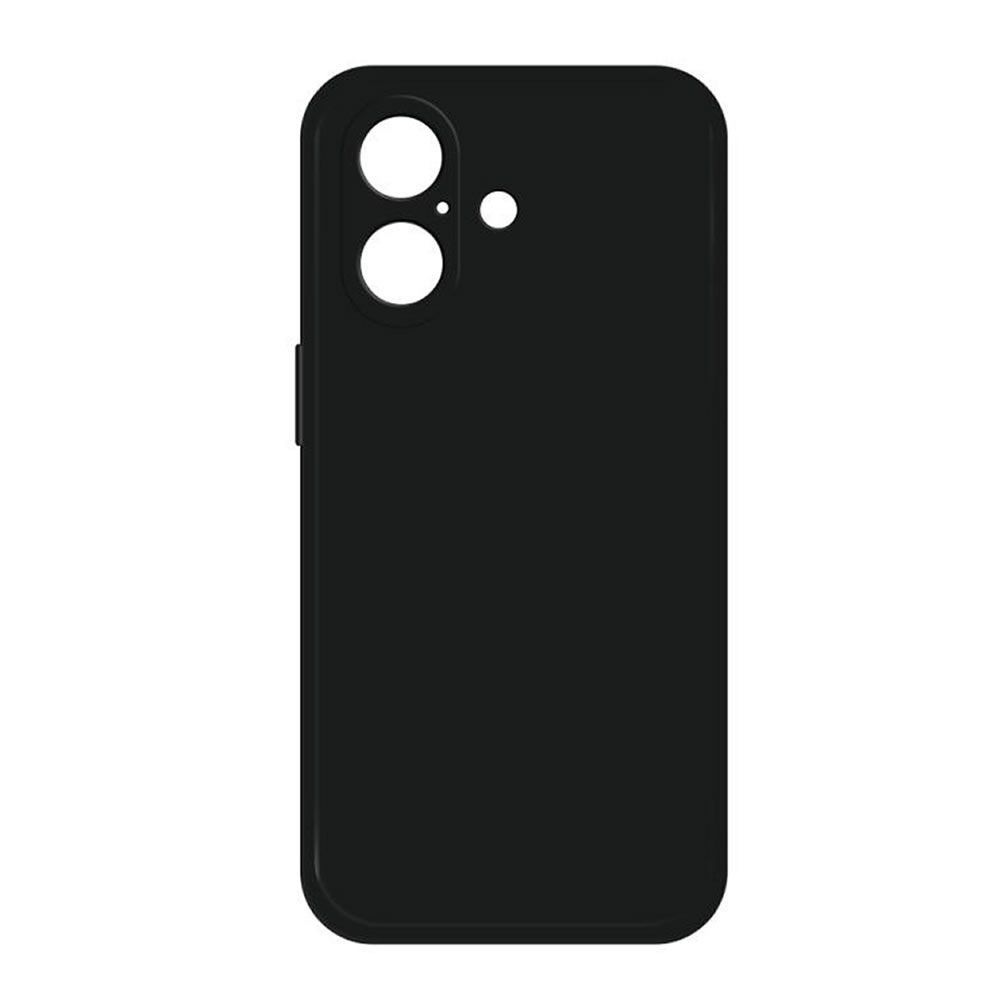 Capa Silicone Apple Iphone 16 Preto Com Protetor de Câmera
