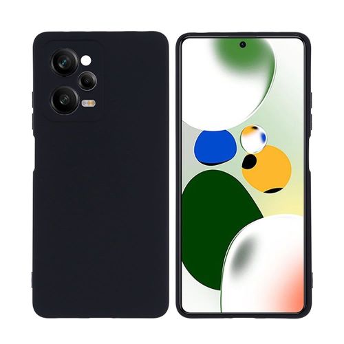 Capa Silicone Xiaomi Redmi Note 12 Pro 5g Preto Com Protetor De Câmera