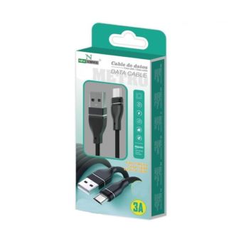 New Science U-12 Black 3A 1M Data Cable For Micro Usb