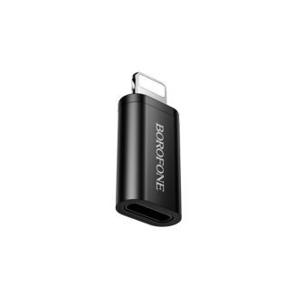 Borofone BV26A Black USB-C To Lightning Adapter